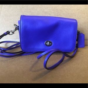 Coach Purple Small Leather Handbag